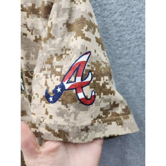 Fox Sports South+ Atlanta Braves Tribute To The Troops T-Shirt M - Picture 5 of 6